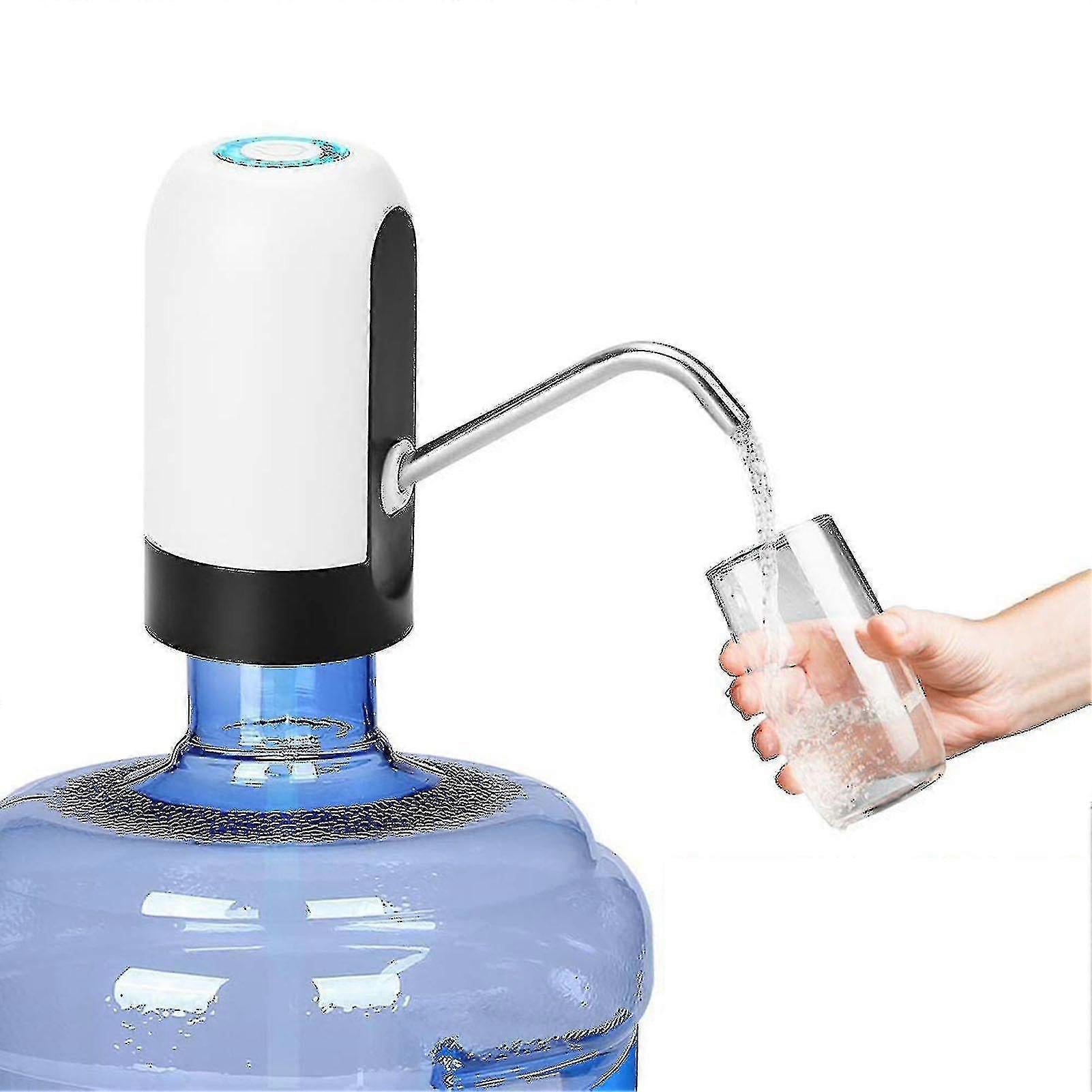 Automatic Electric Water Dispenser Pump USB Rechargeable, Touch Button, Fits 5-Gallon Bottles