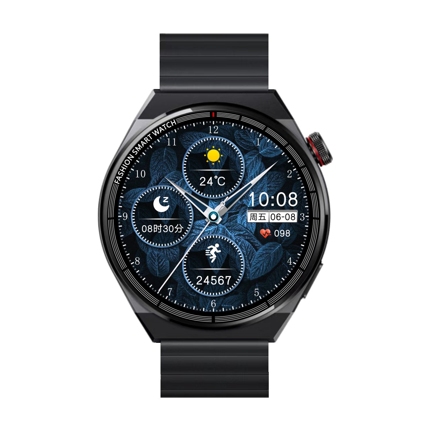 Match P9Max Smart Watch Waterproof Bluetooth Sports Round Screen Subway Bus Code GT4