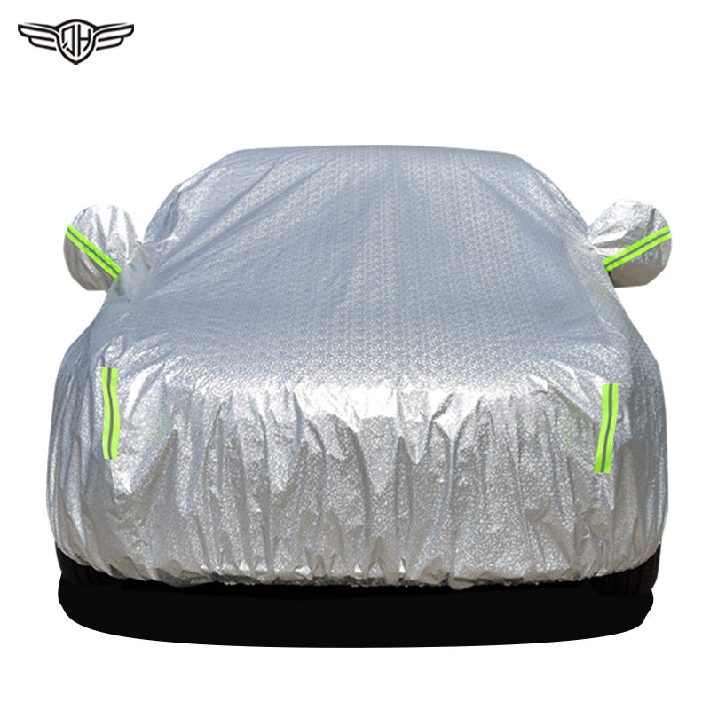 Universal All-Season Car Cover Thickened Cotton, Waterproof, Anti-Hail & Sunshade Protection