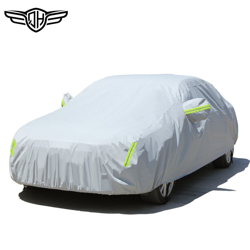 Universal All-Season Car Cover Thickened Cotton, Waterproof, Anti-Hail & Sunshade Protection