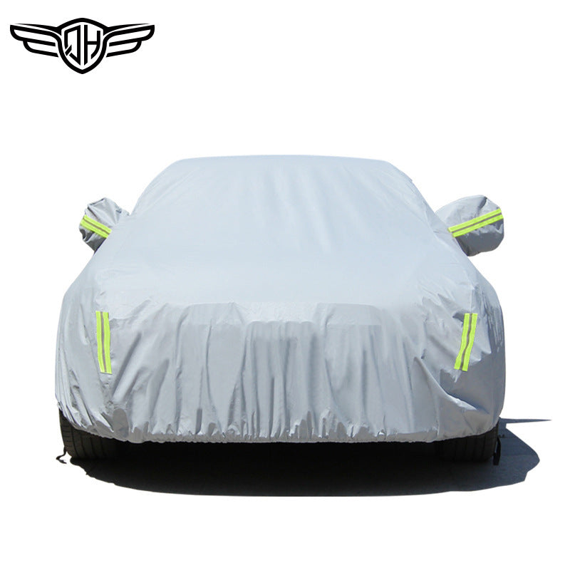 Universal All-Season Car Cover Thickened Cotton, Waterproof, Anti-Hail & Sunshade Protection