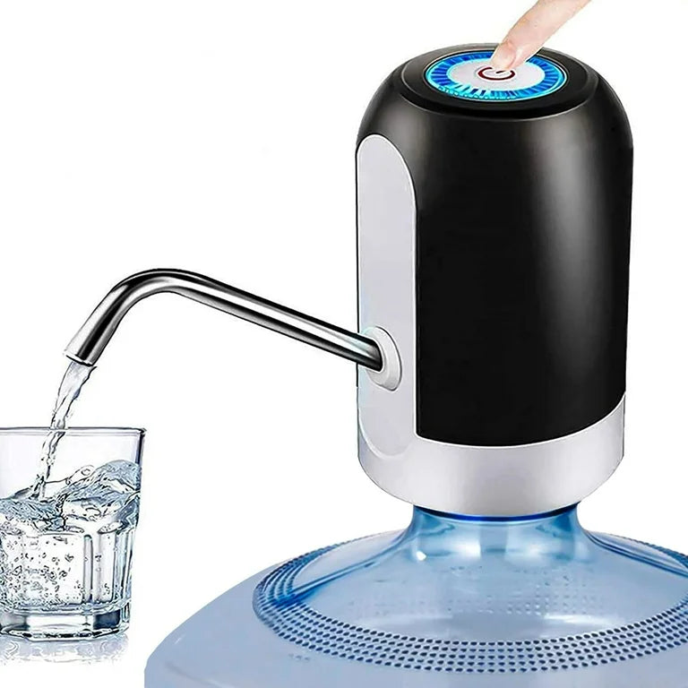 Automatic Electric Water Dispenser Pump USB Rechargeable, Touch Button, Fits 5-Gallon Bottles