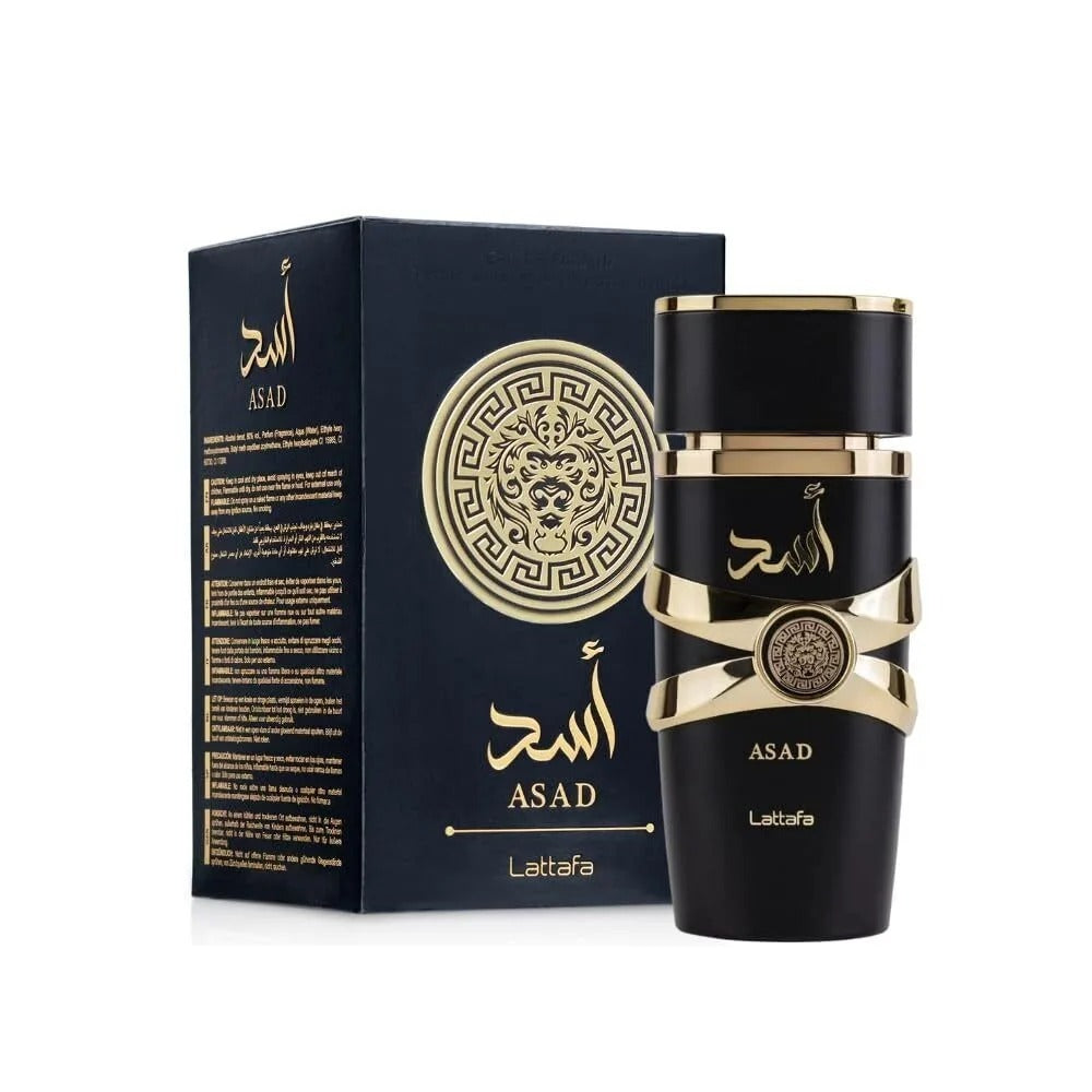 Lattafa Asad Eau De Perfum for Men & Women Long-Lasting Arabian Fragrance 100ml