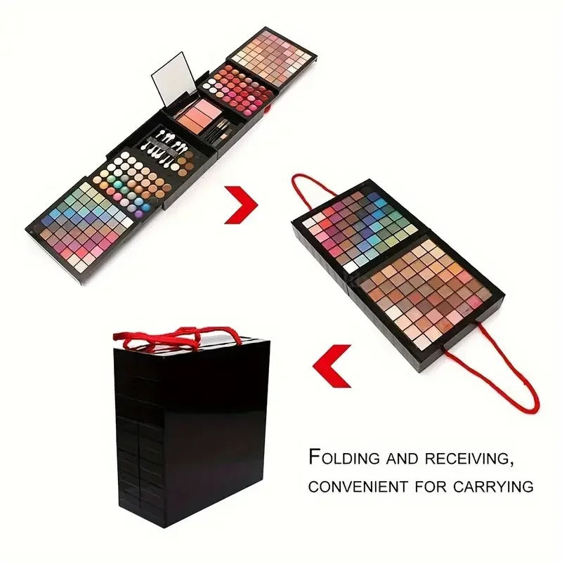 177 Color Makeup Kit – All-in-One Women’s Makeup Set with Eyeshadow, Blush, Lip Gloss, Concealer & Mirror