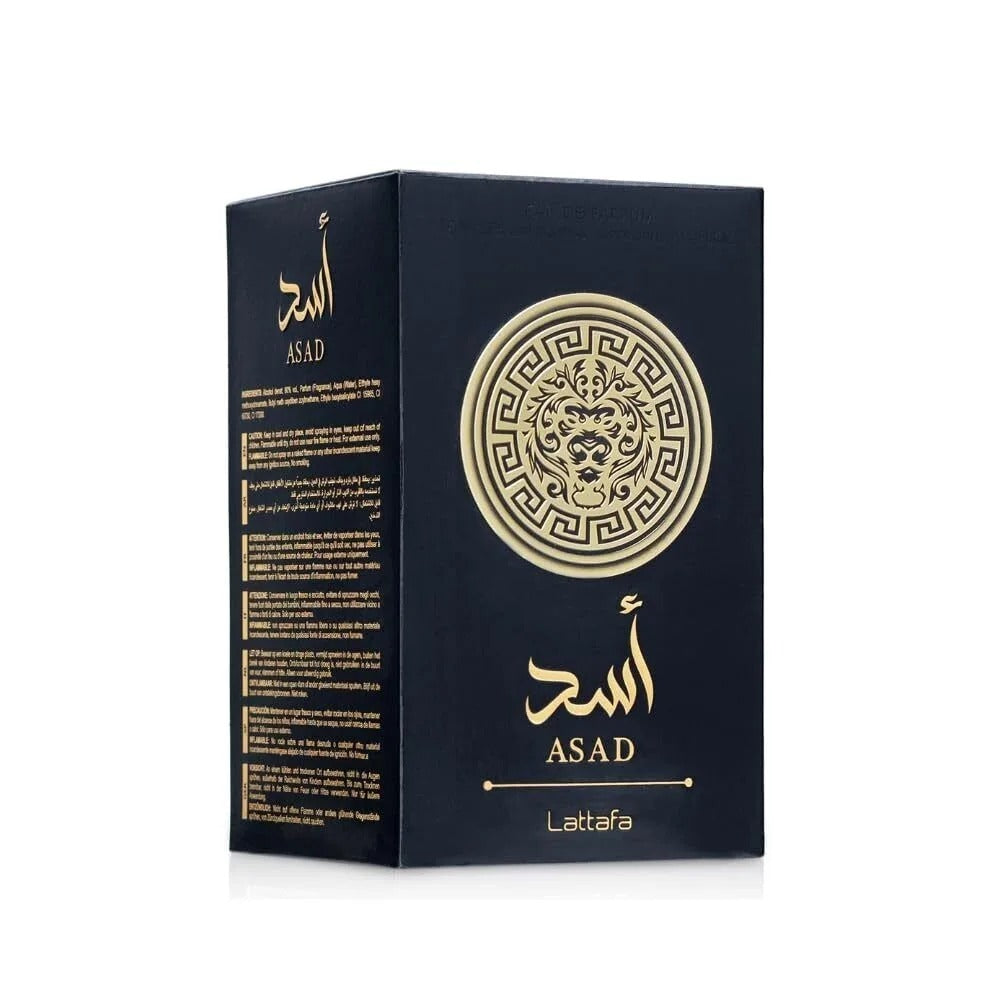 Lattafa Asad Eau De Perfum for Men & Women Long-Lasting Arabian Fragrance 100ml