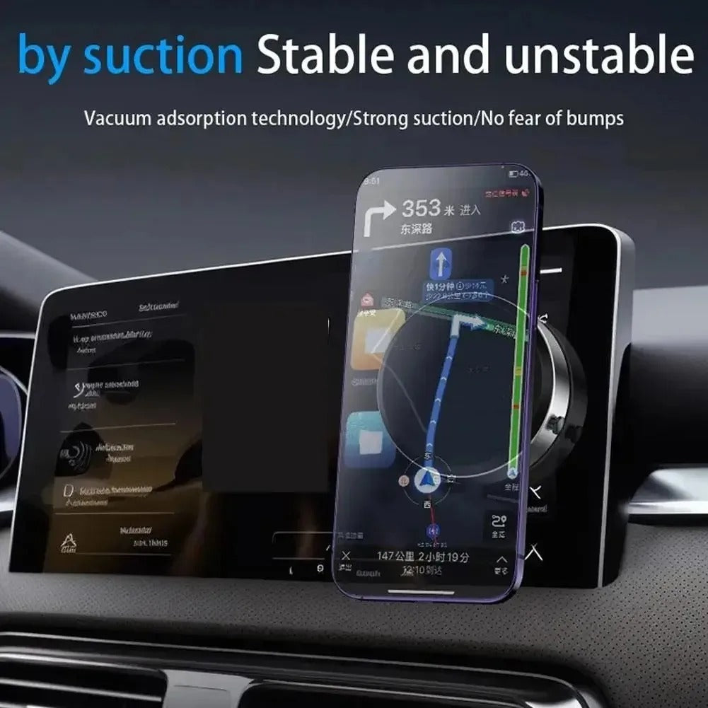 Magnetic Suction Car Phone Mount 360° Rotating Anti-Shake Dashboard & Car Holder