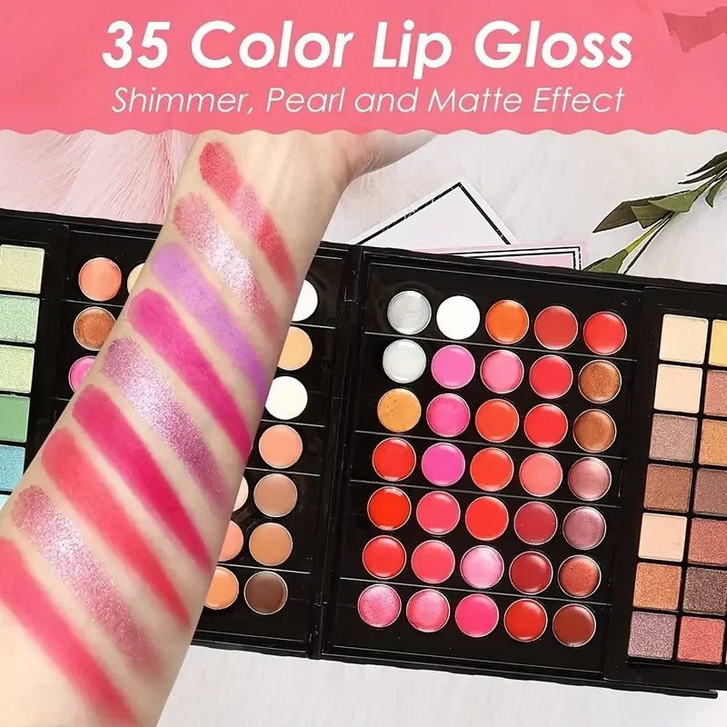 177 Color Makeup Kit – All-in-One Women’s Makeup Set with Eyeshadow, Blush, Lip Gloss, Concealer & Mirror
