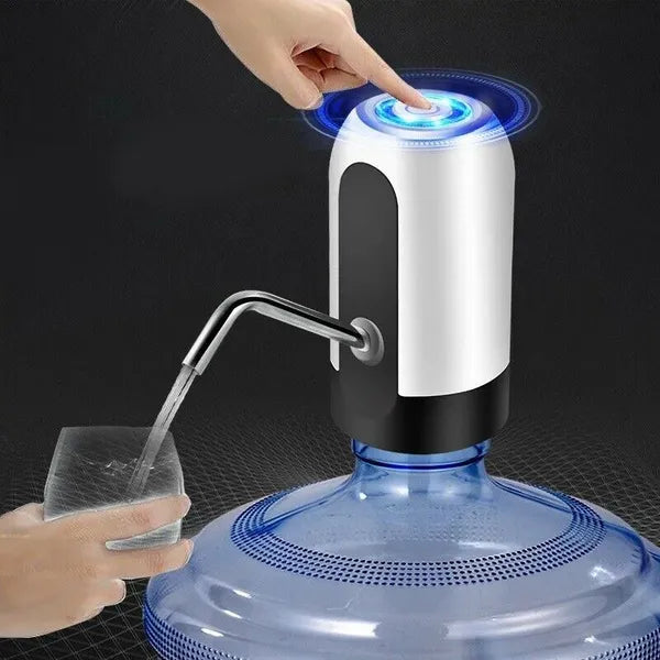 Automatic Electric Water Dispenser Pump USB Rechargeable, Touch Button, Fits 5-Gallon Bottles